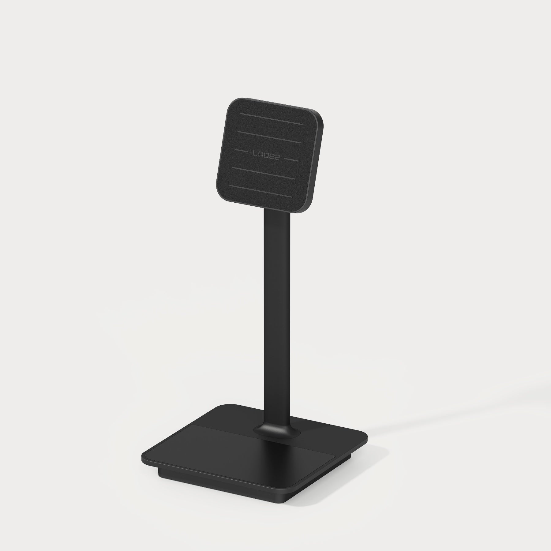 Magnetic Phone Stand with Dual Wireless Charging - Black / Silver