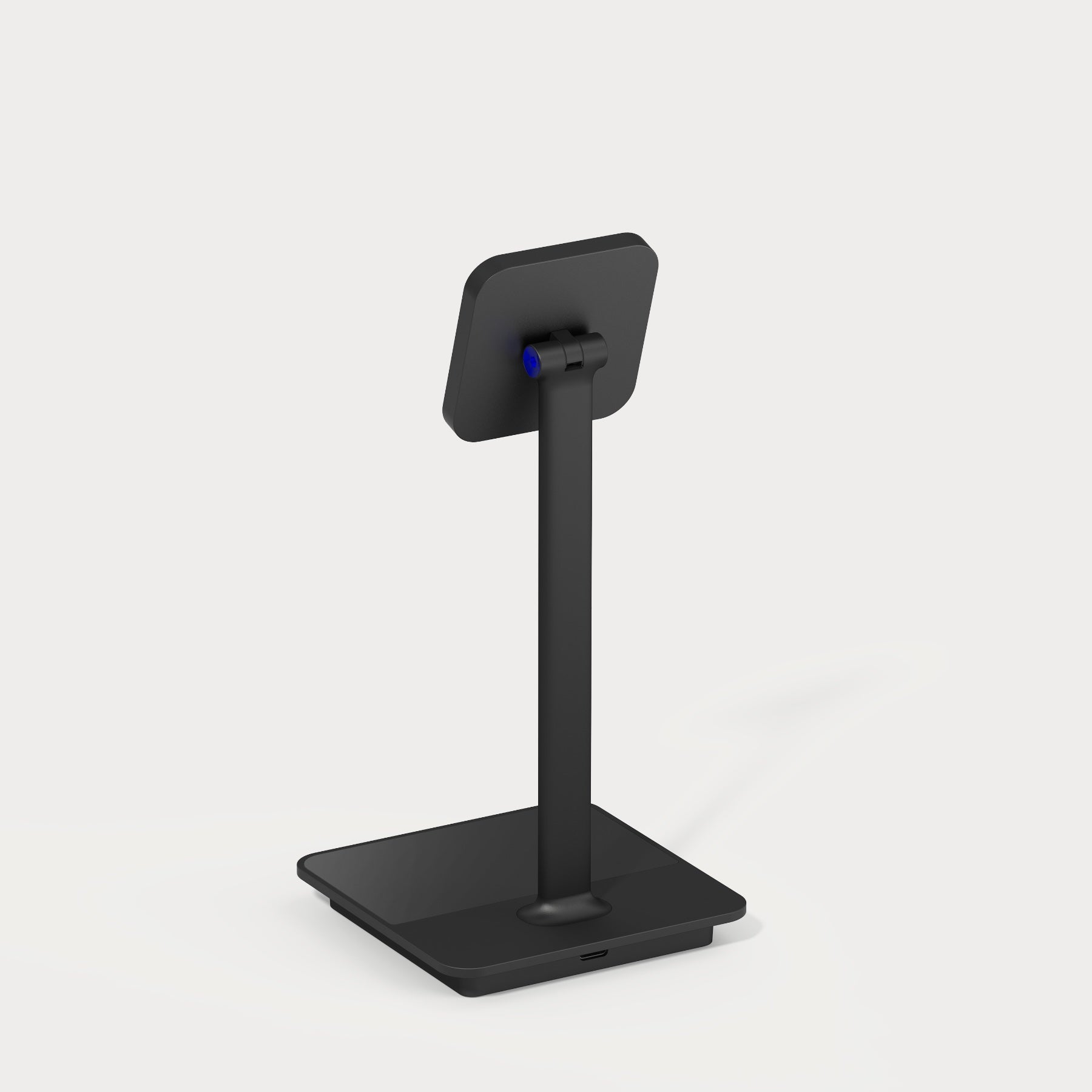 Magnetic Phone Stand with Dual Wireless Charging - Black / Silver