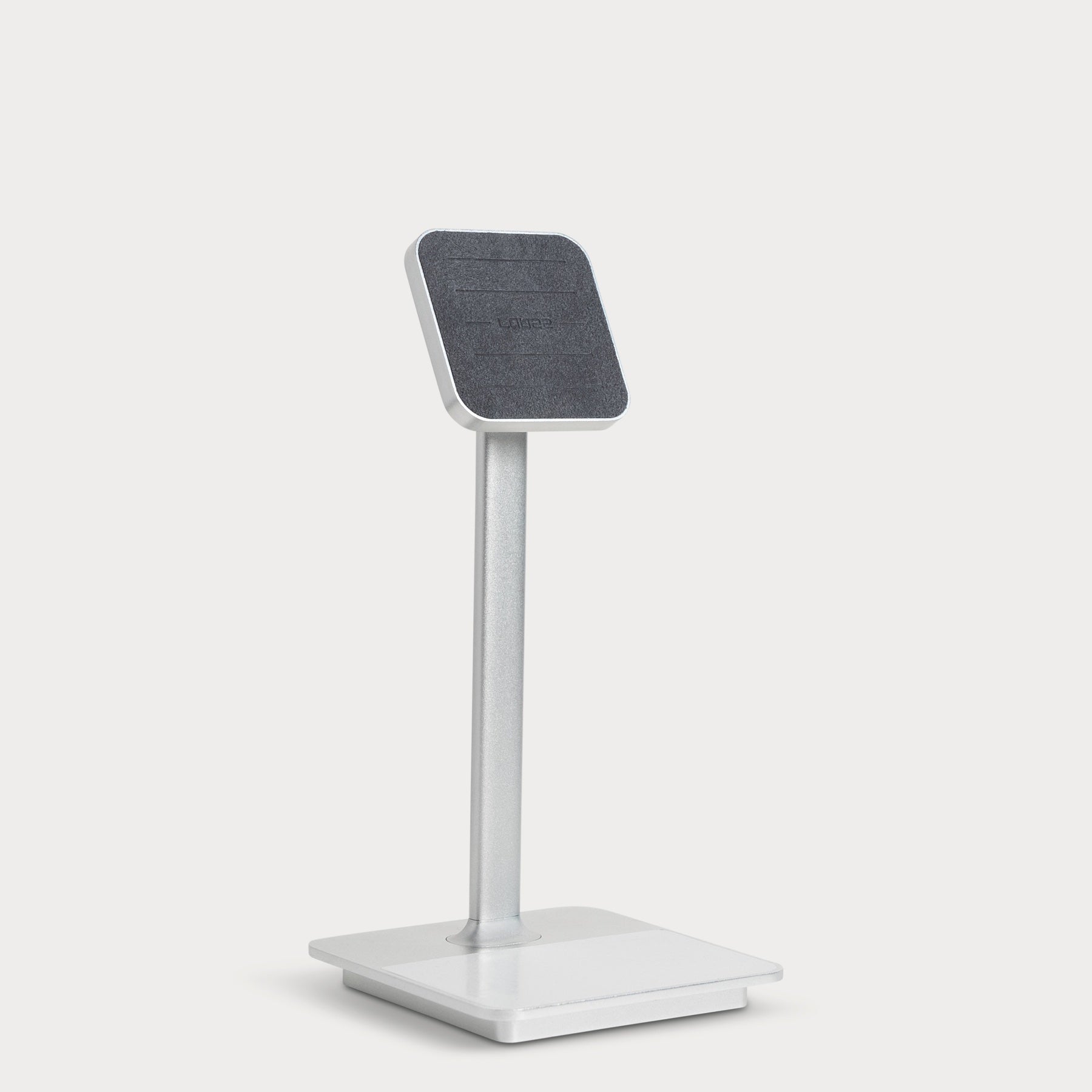 Magnetic Phone Stand with Dual Wireless Charging - Black / Silver