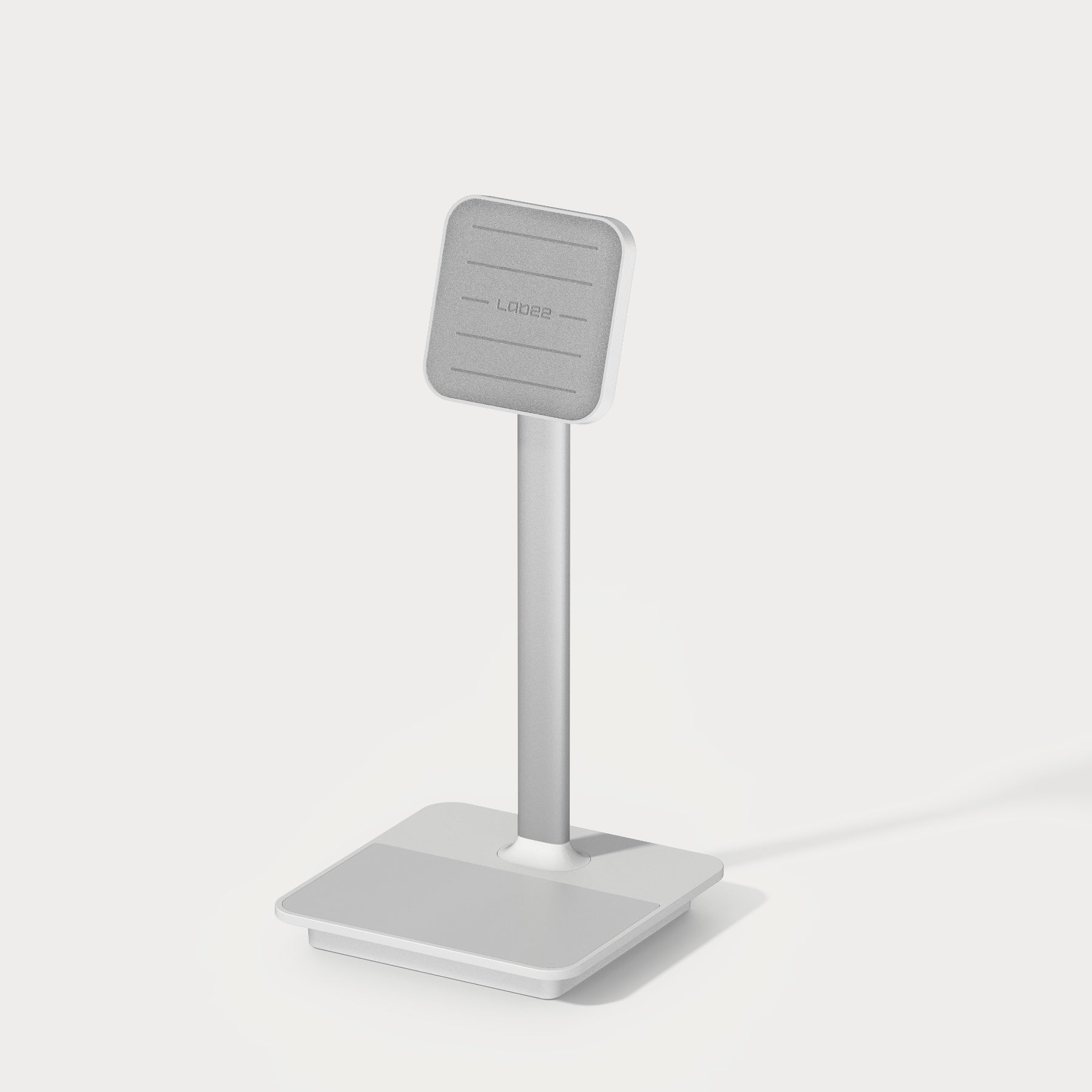 Magnetic Phone Stand with Dual Wireless Charging - Black / Silver